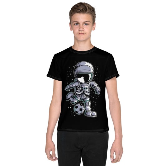 Astronaut Status Soccer Player Boys T-shirt