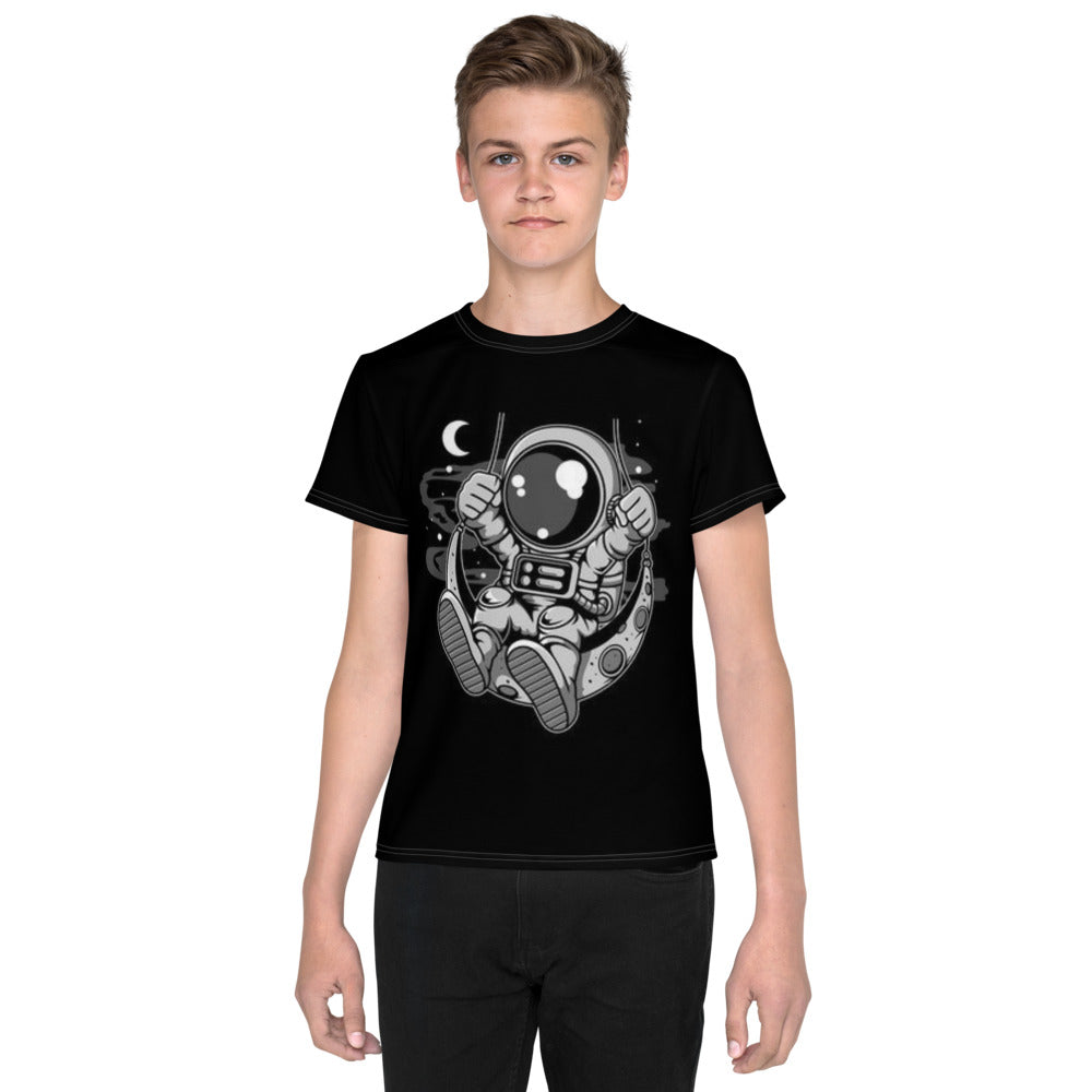 Astronaut Status Man On The Moon Boys T-shirt