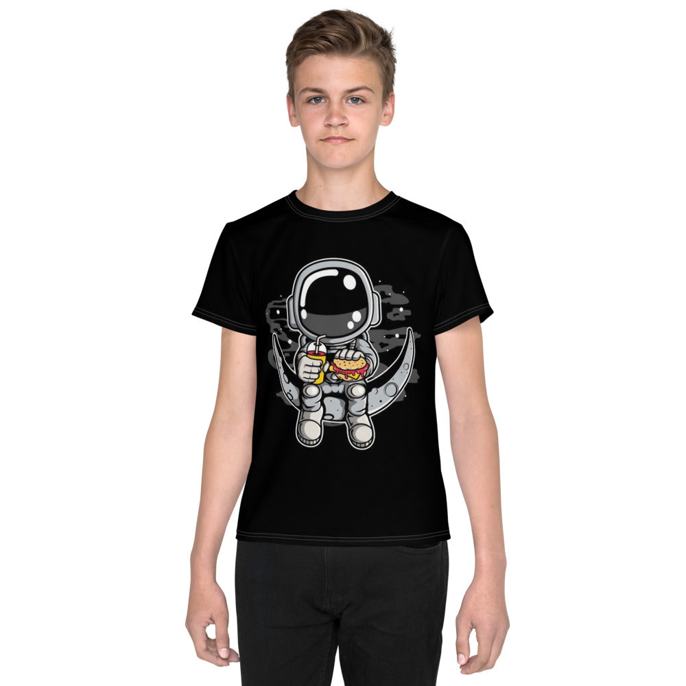 Astronaut Status Burgers And Fries Boys T-shirt