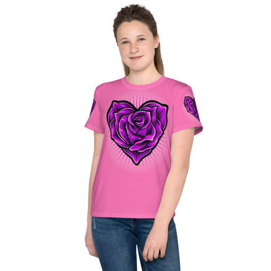 Beautiful Blooming Roses Kids T-shirt