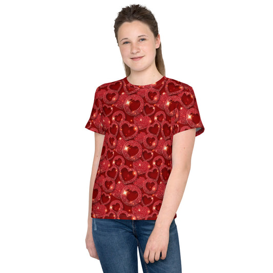 Lovely Red Hearts T-shirt