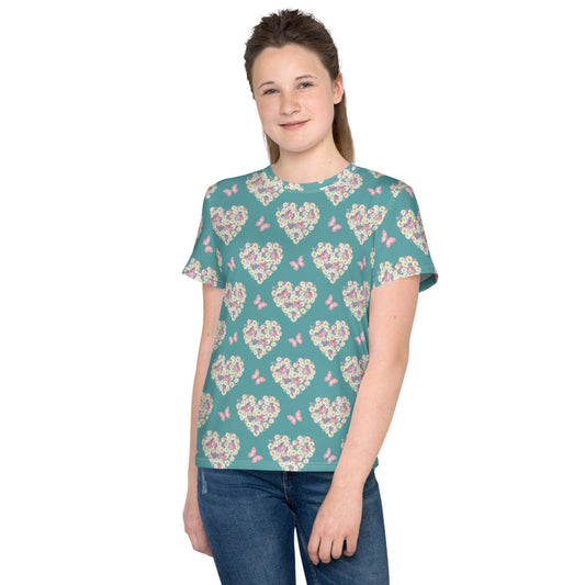 Heart Shape Roses Kid's T-shirt