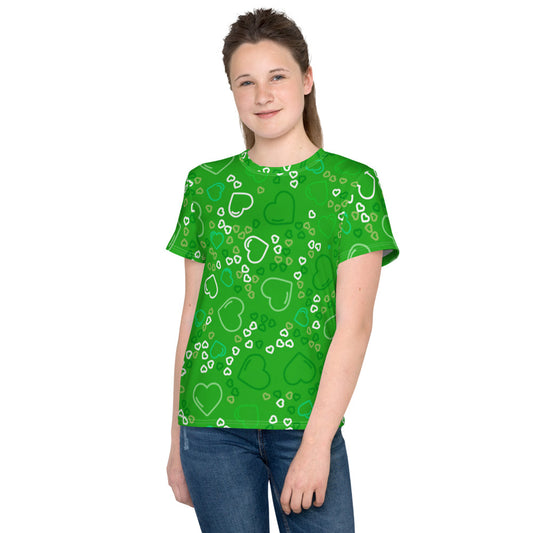 Green Hearts Kid's T-shirt