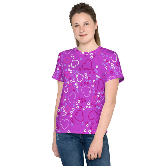 Purple Hearts Kid's T-shirt