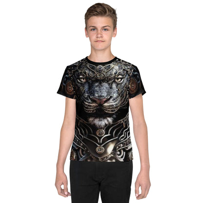 Cyborg Lion Kids crew neck t-shirt