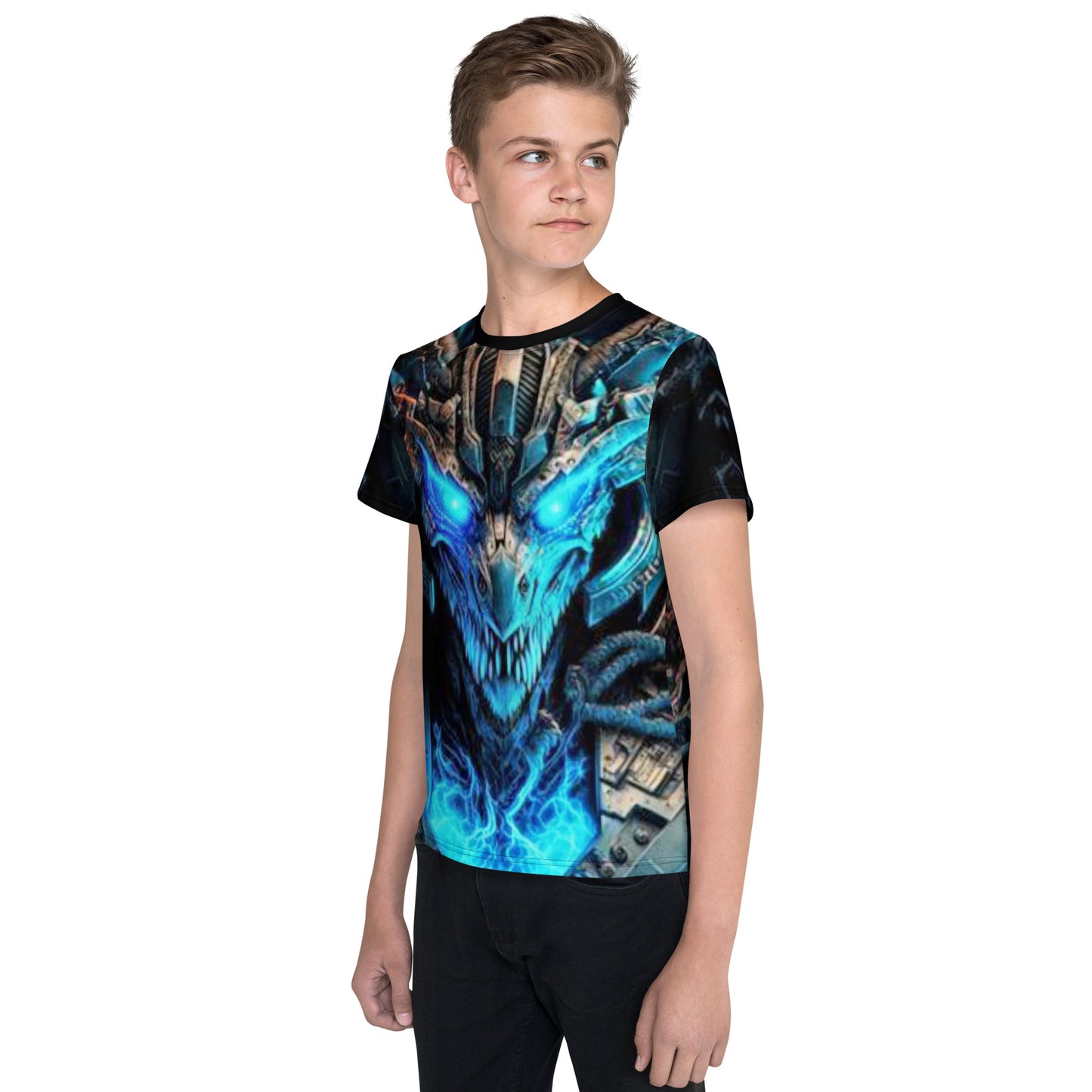 Cyborg Dragon Kid's crew neck t-shirt