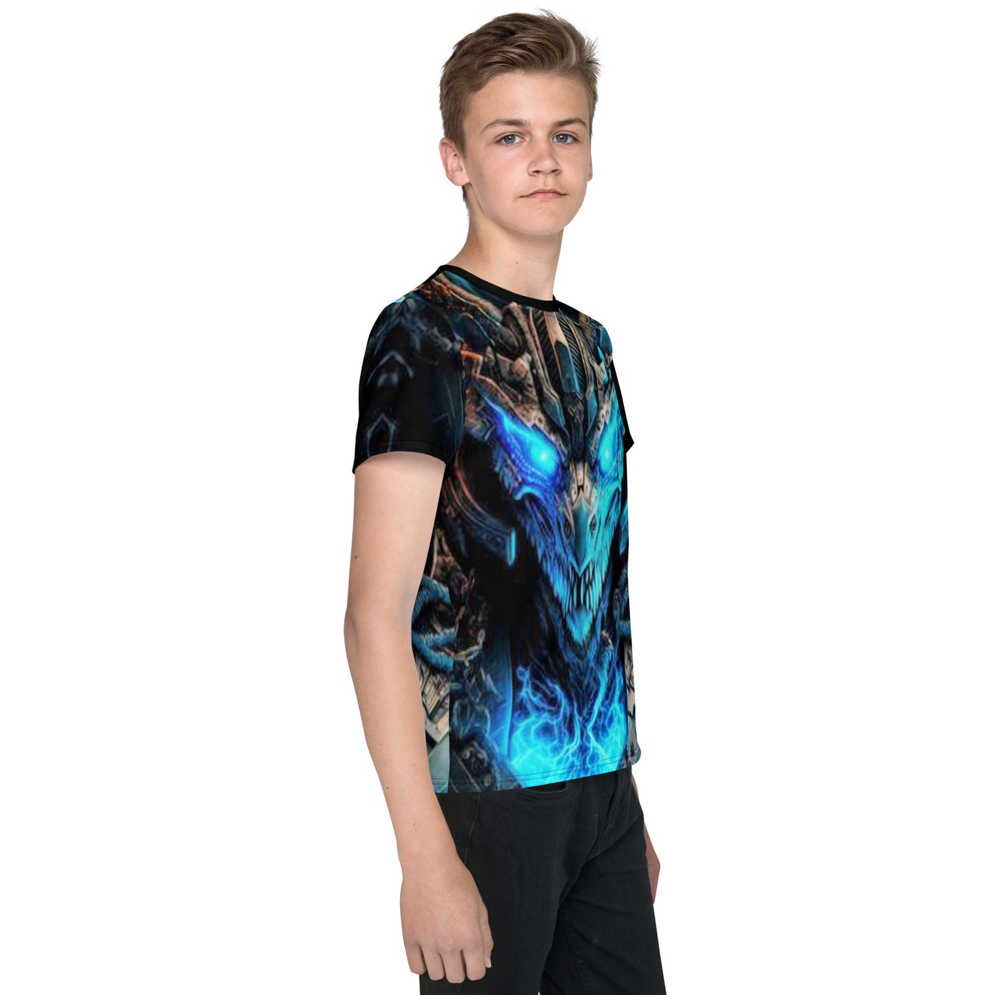 Cyborg Dragon Kid's crew neck t-shirt