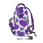 Colorful Doodle Hearts Multifunctional Backpack