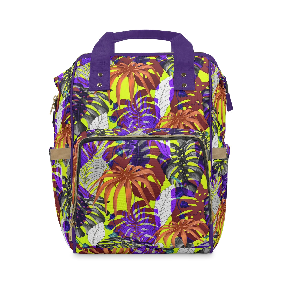 Tropical Leaves Multifunctional Backpack