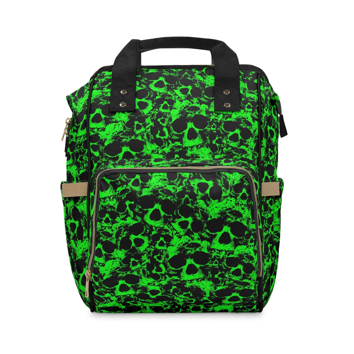 Green Skull Gang Multifunctional Backpack