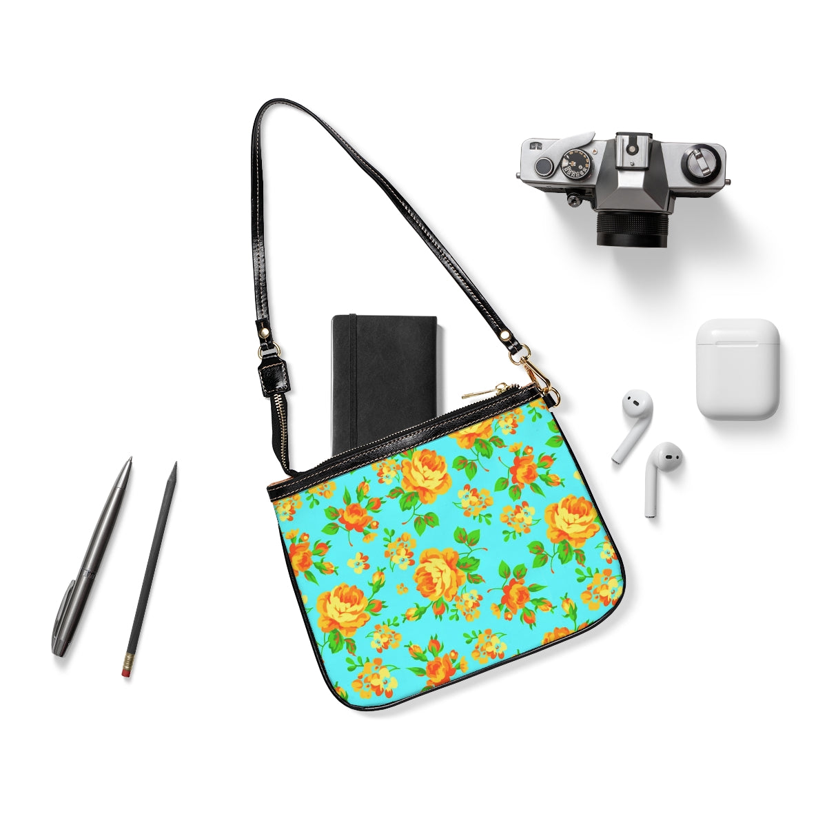 Beautiful Yellow Roses Small Shoulder Bag