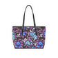 Tropical Flowers PU Leather Shoulder Bag