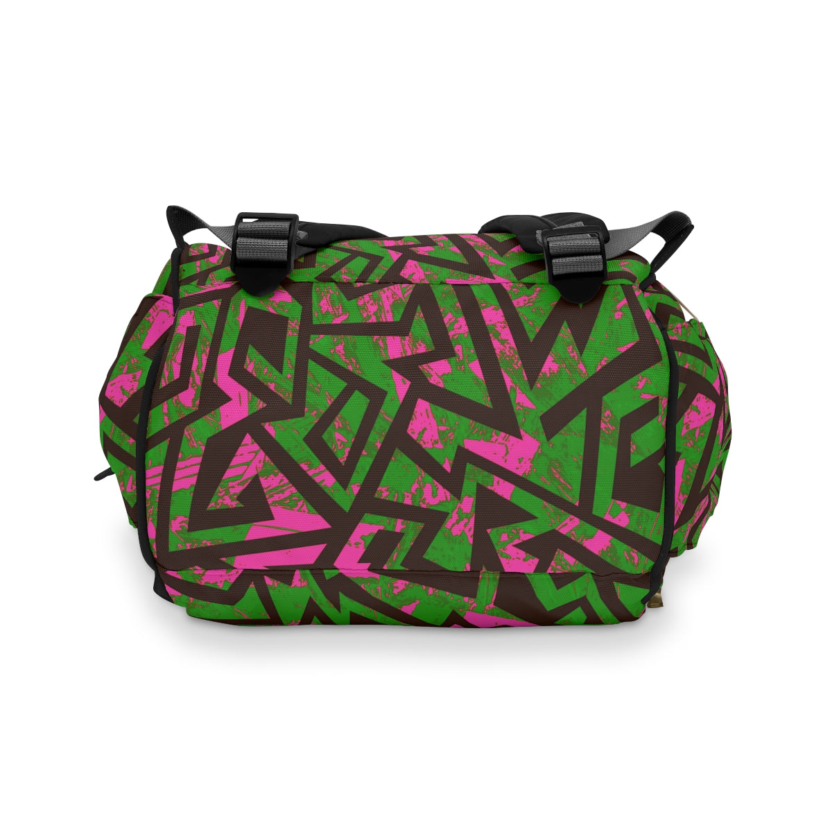 Colorful Geometric Multifunctional Backpack