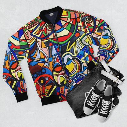 Abstract Bomber Jacket