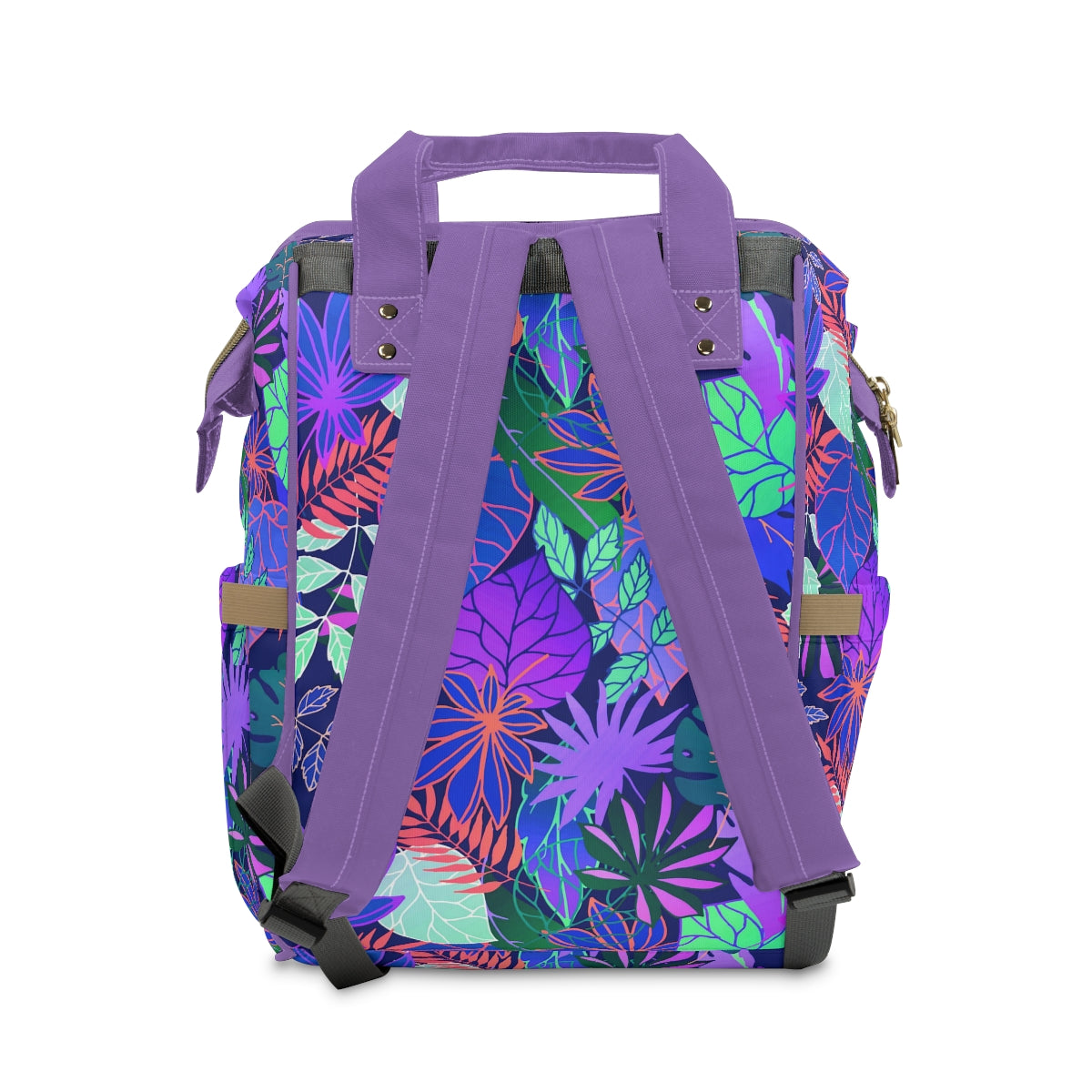 Neon Leaves Multifunctional Backpack