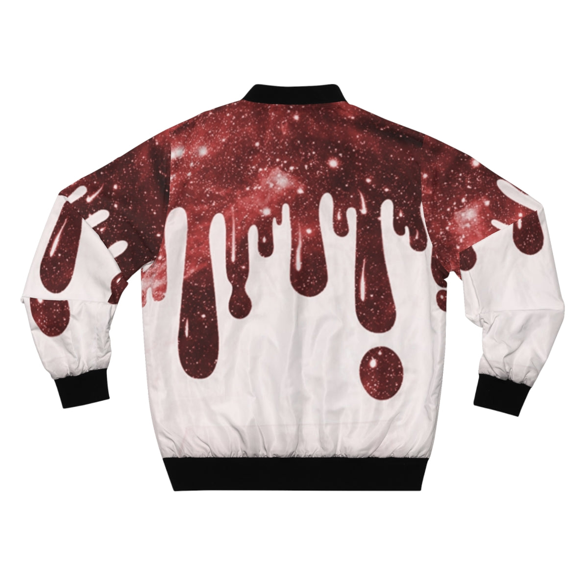 Drippy Red & White Bomber Jacket