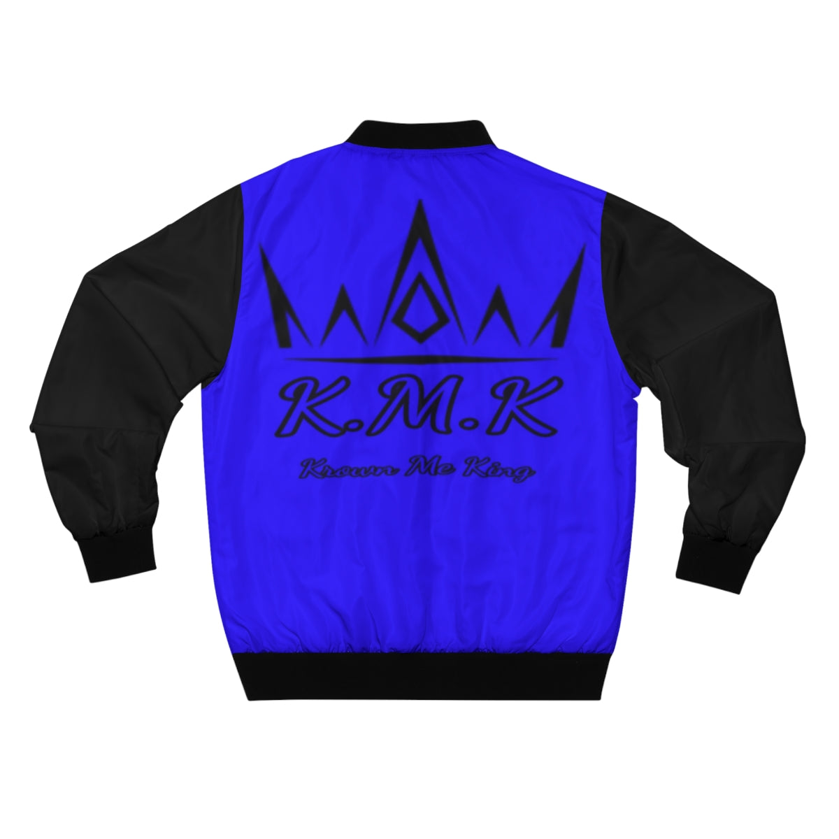 Krown Me King Blue & Black Men's Bomber Jacket