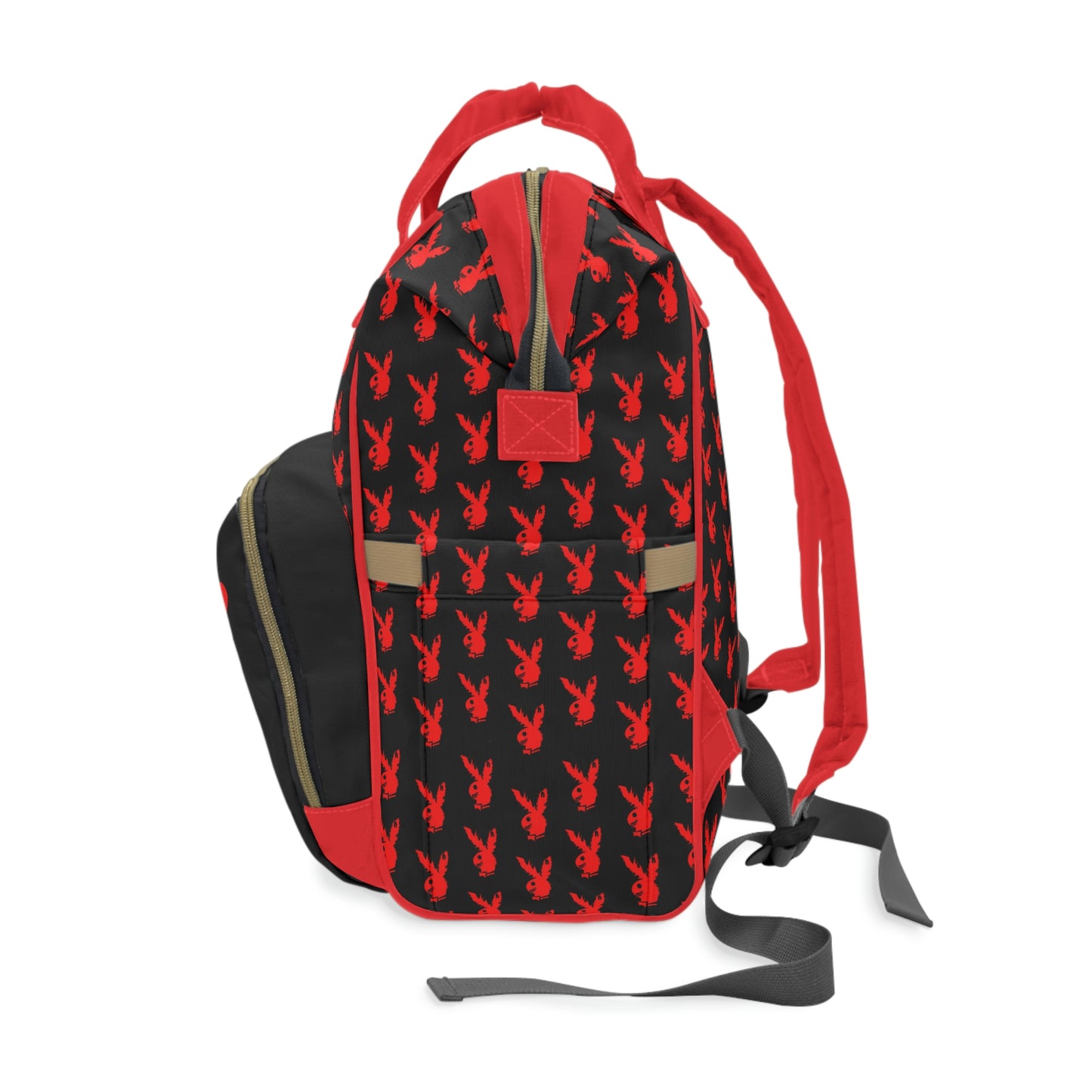 Play Boy Black & Red Multifunctional Backpack