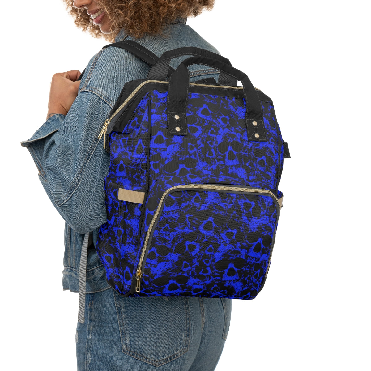 Blue Skull Gang Multifunctional Backpack