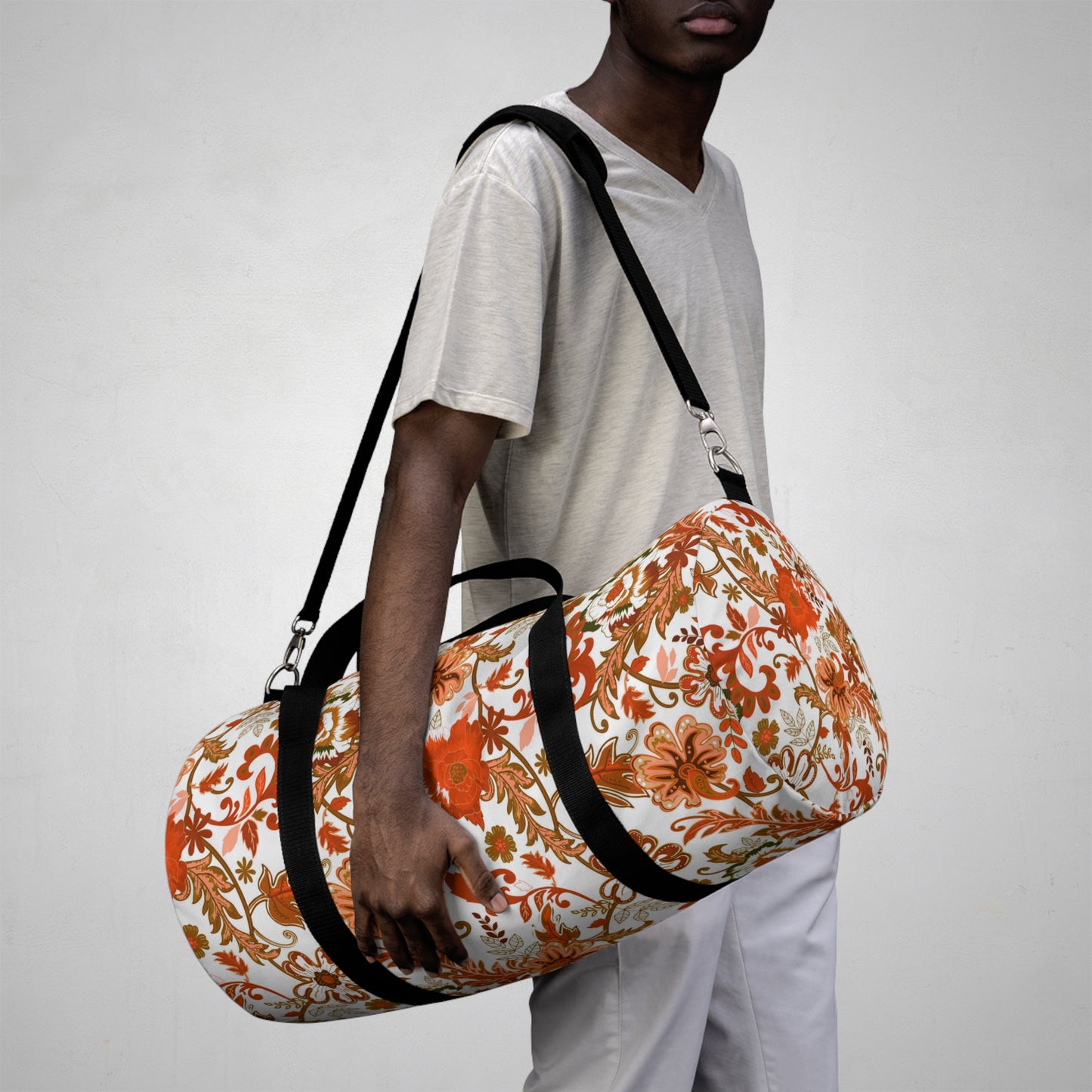 Colorful Floral Duffel Bag