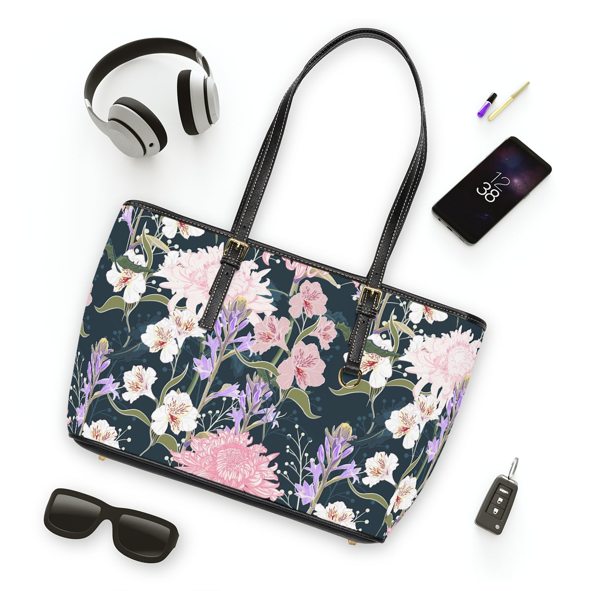 Cris'Sai's Pretty Little Flowers PU Leather Shoulder Bag