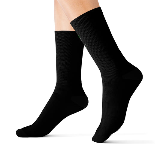 Green Blood Diamond Crew Socks