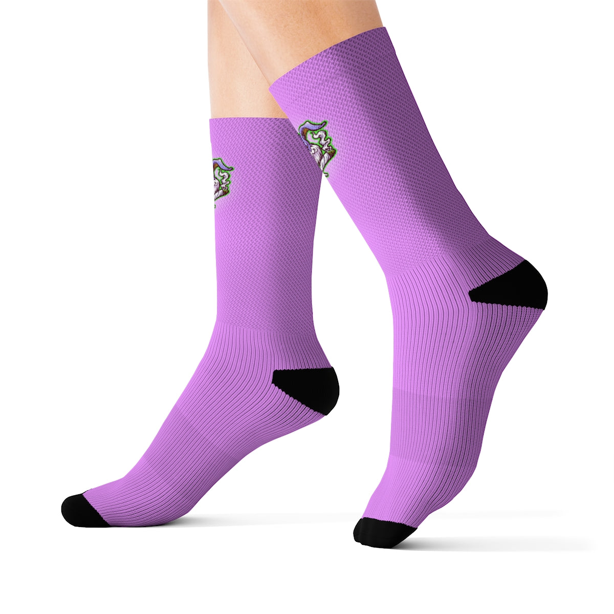 Purple & Blue Stoners Only Rabbit Crew Socks