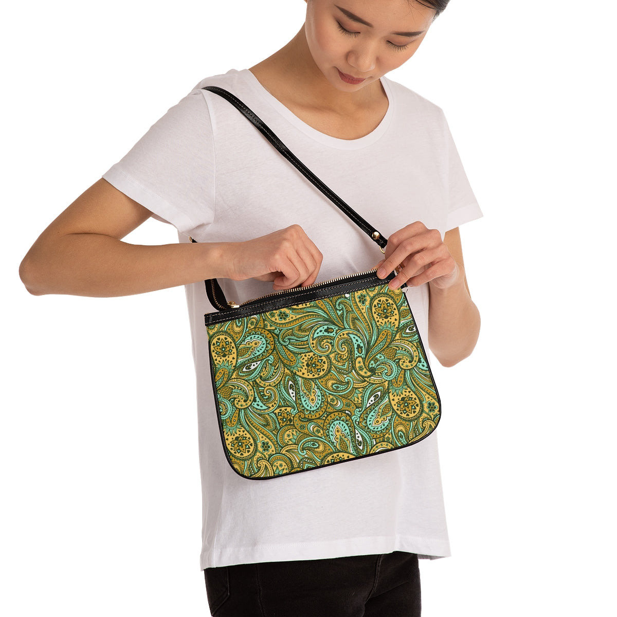 Beautiful Colorful Paisley Small Shoulder Bag