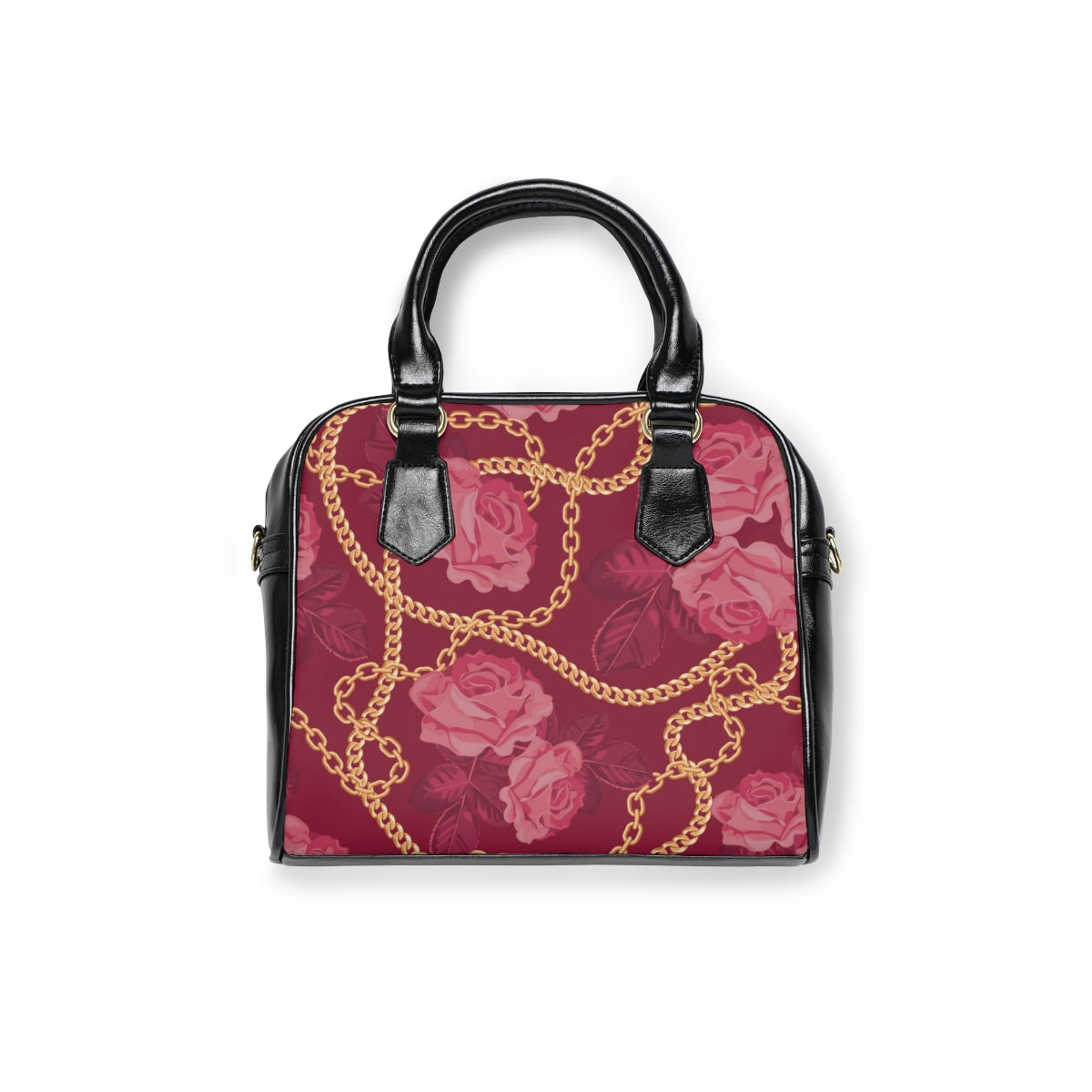 Chains & Roses Shoulder Handbag