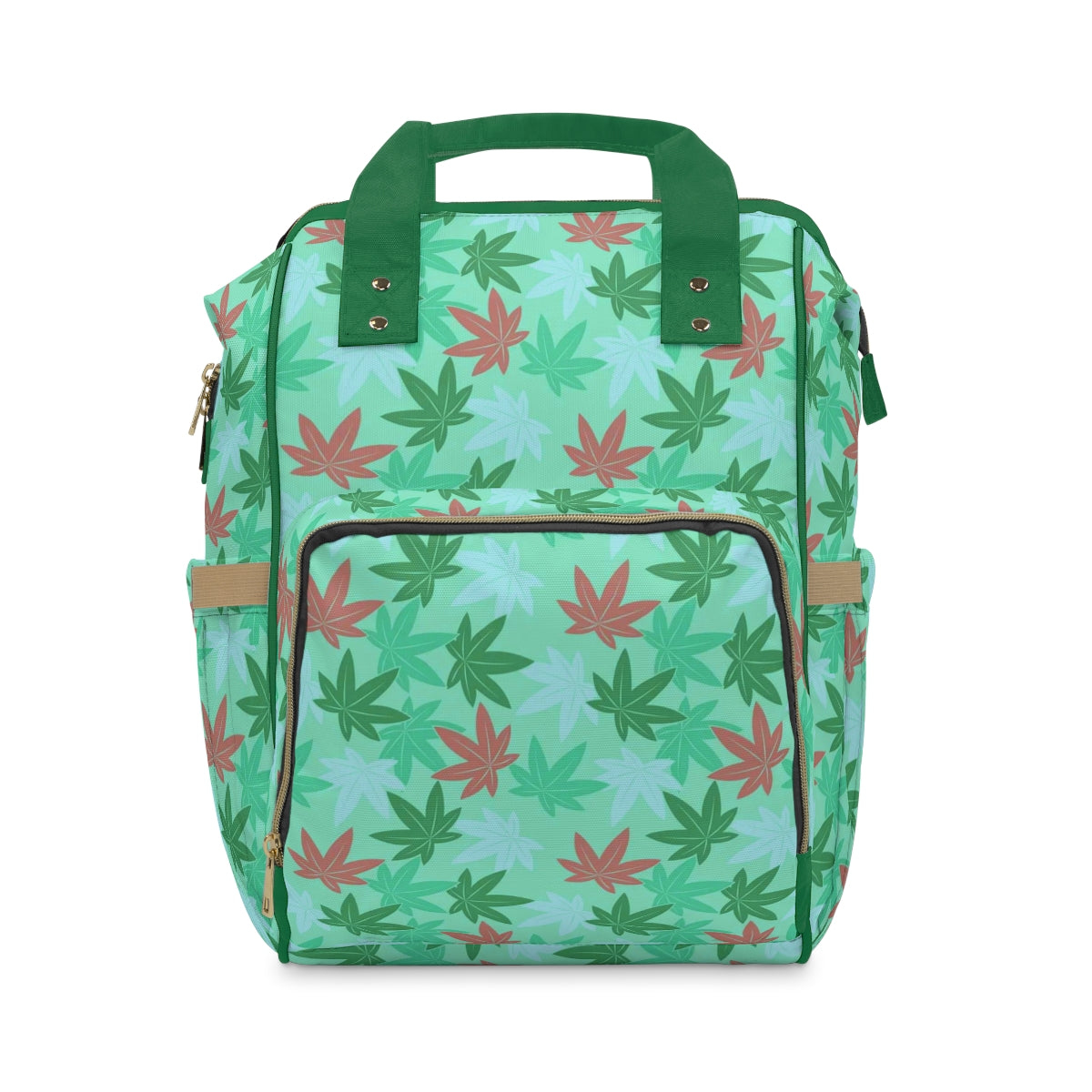 Colorful Pot Leaves Multifunctional Backpack