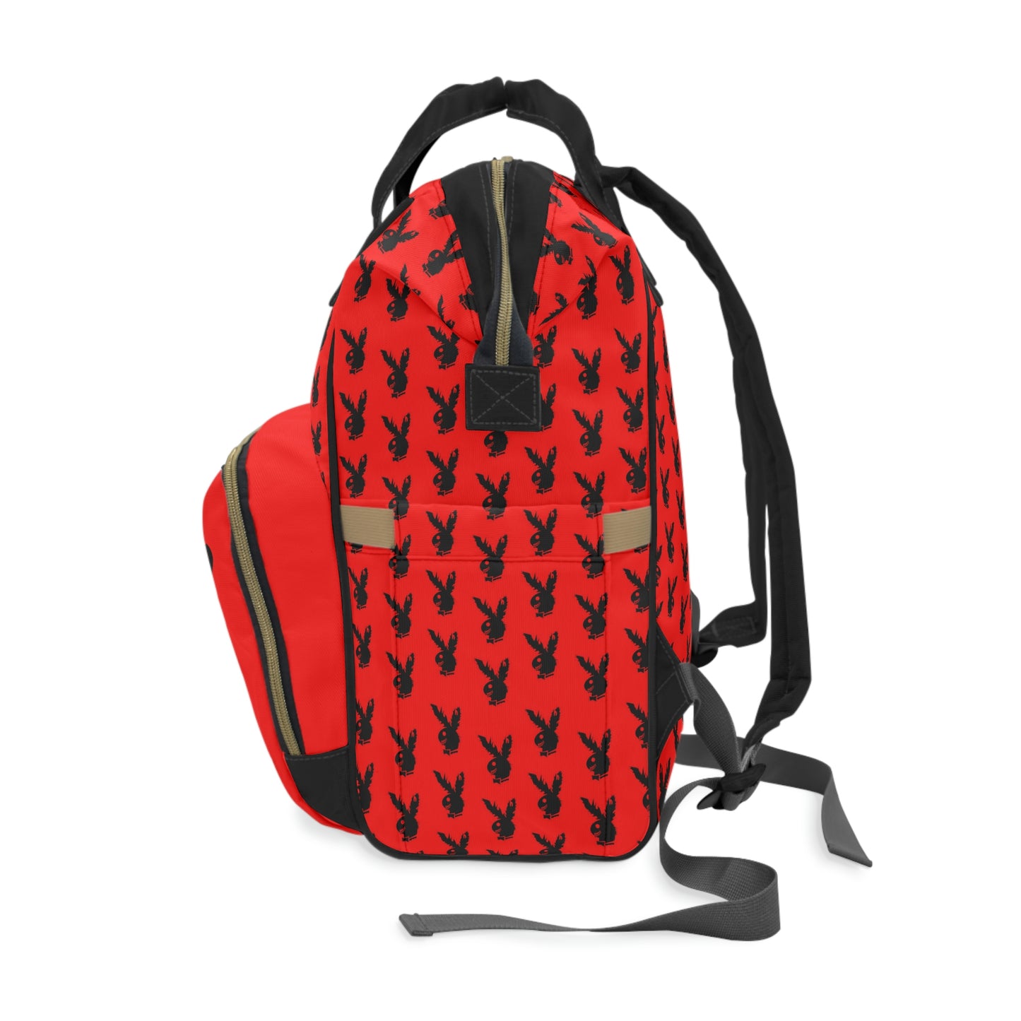 Play Boy Red & Black Multifunctional Backpack