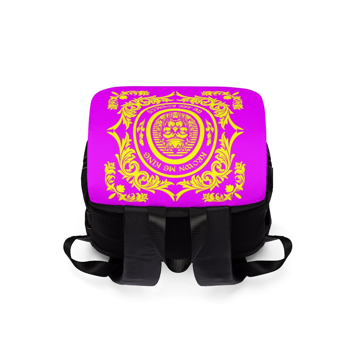 Purple & Gold We Are Royalty Unisex Casual Shoulder Backpack