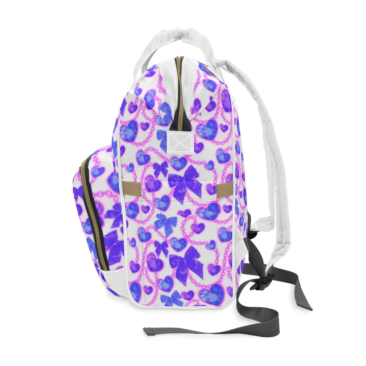 Purple Hearts & Bowes Multifunctional Backpack