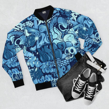 Graffiti Style Bomber Jacket