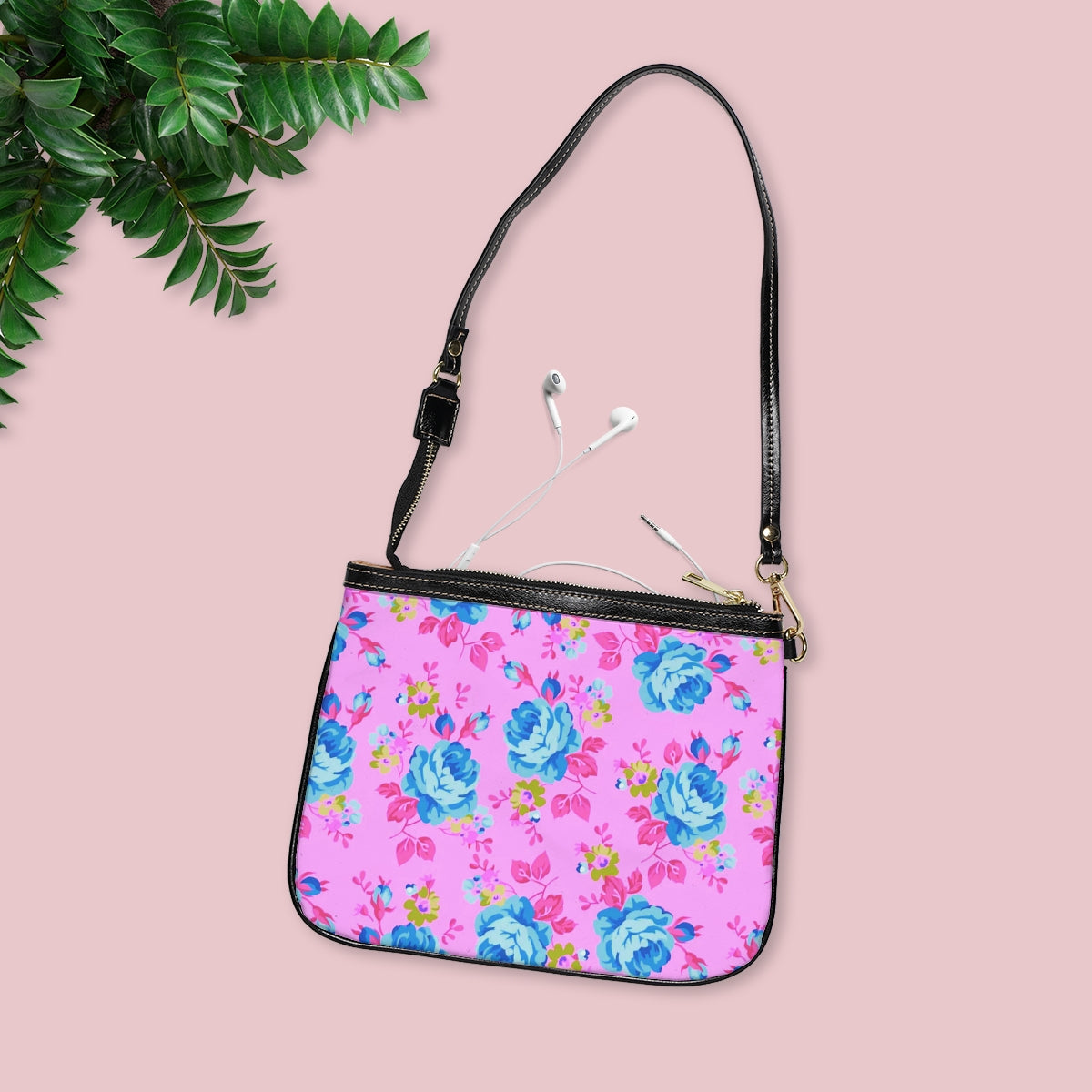 Beautiful Blue Roses Small Shoulder Bag