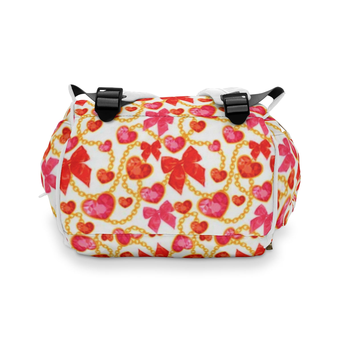 Red Hearts & Bowes Multifunctional Backpack