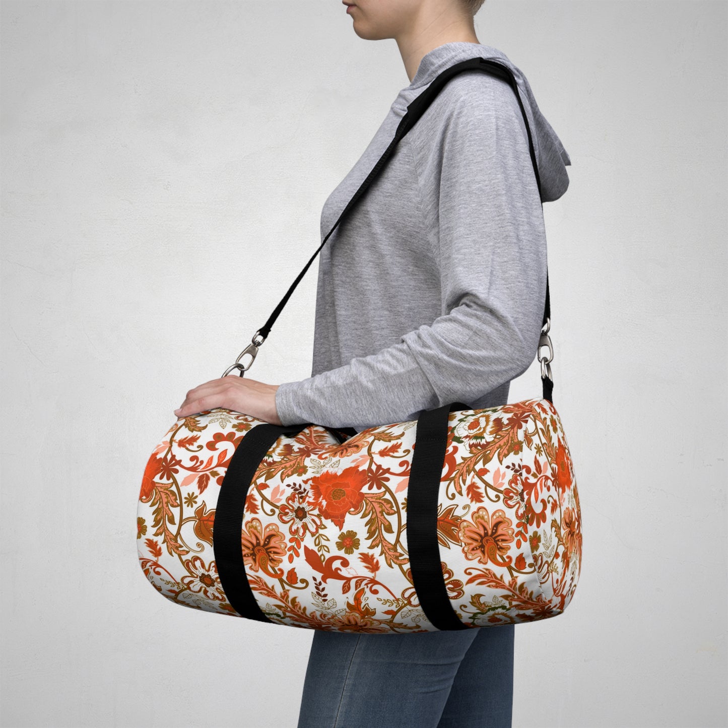 Colorful Floral Duffel Bag