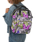 Blooming Roses & Colorful Butterflies Multifunctional Backpack