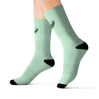 Krown Me King Green Crew Socks