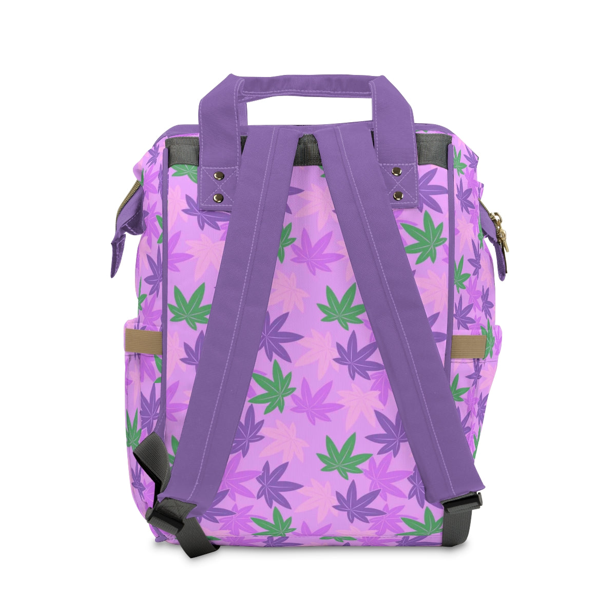 Colorful Pot Leaves Multifunctional Backpack