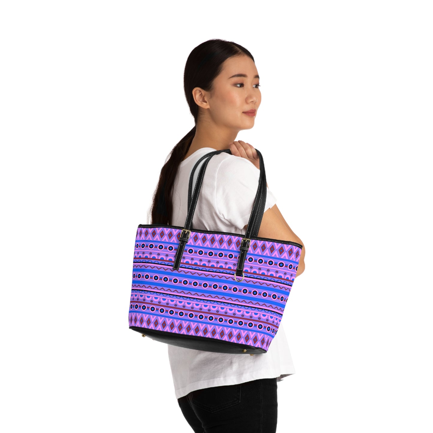 Ethnic Tribal PU Leather Shoulder Bag