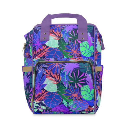 Neon Leaves Multifunctional Backpack