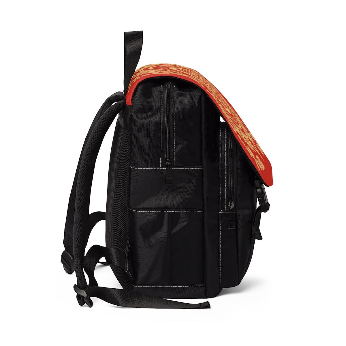 Red & Tan We Are Royalty Unisex Casual Shoulder Backpack