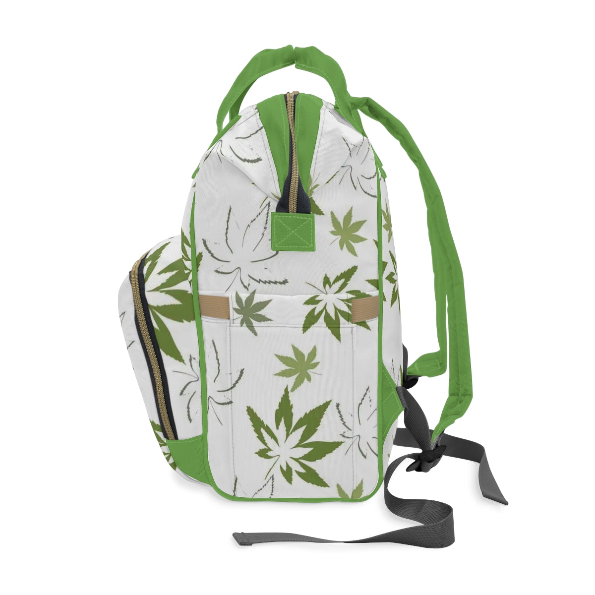 Colorful Pot Leaves Multifunctional Backpack