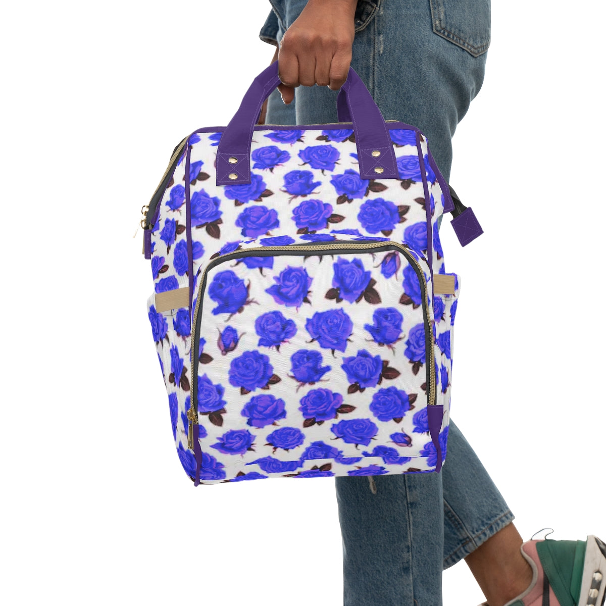 Blue Roses Multifunctional Backpack