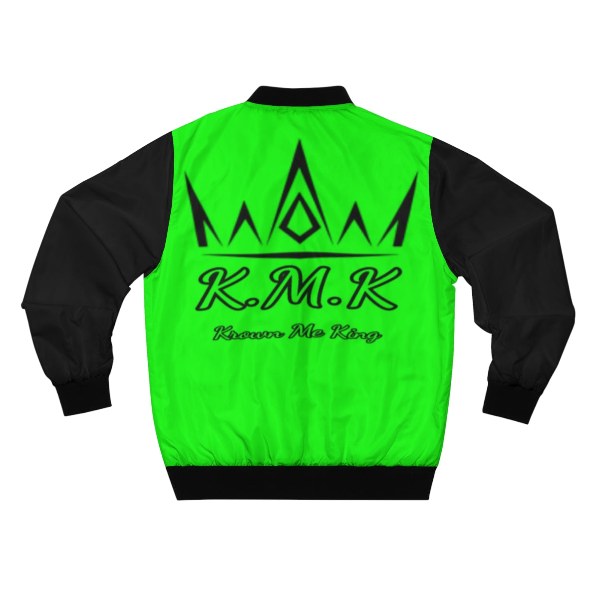 Krown Me King Men's Green & Black Bomber Jacket