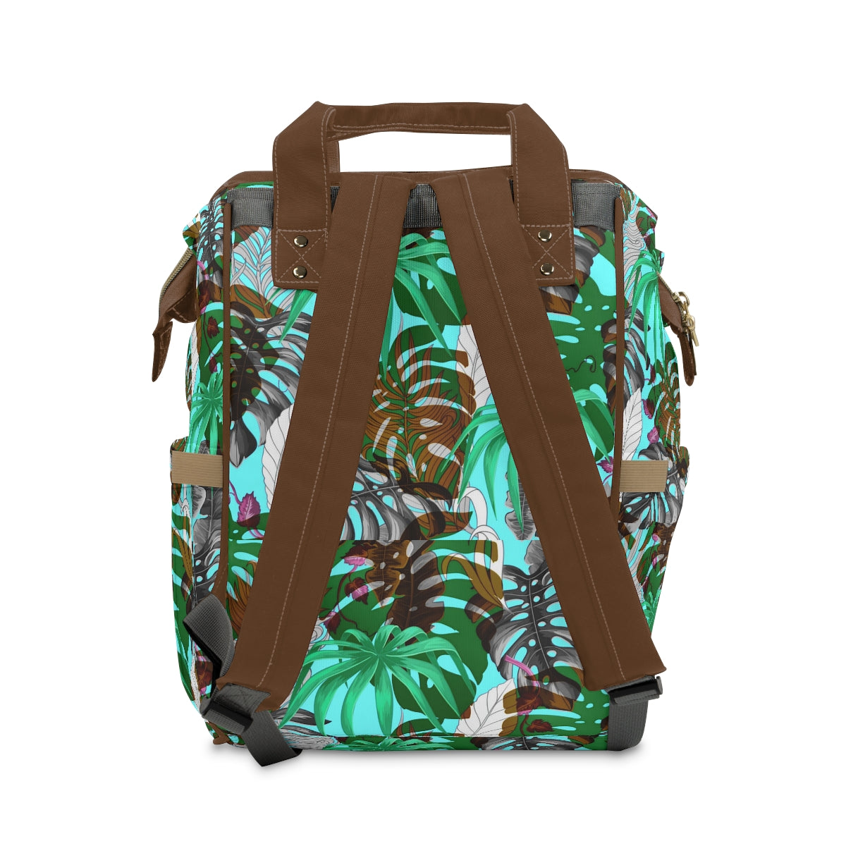 Tropical Leaves Multifunctional Backpack