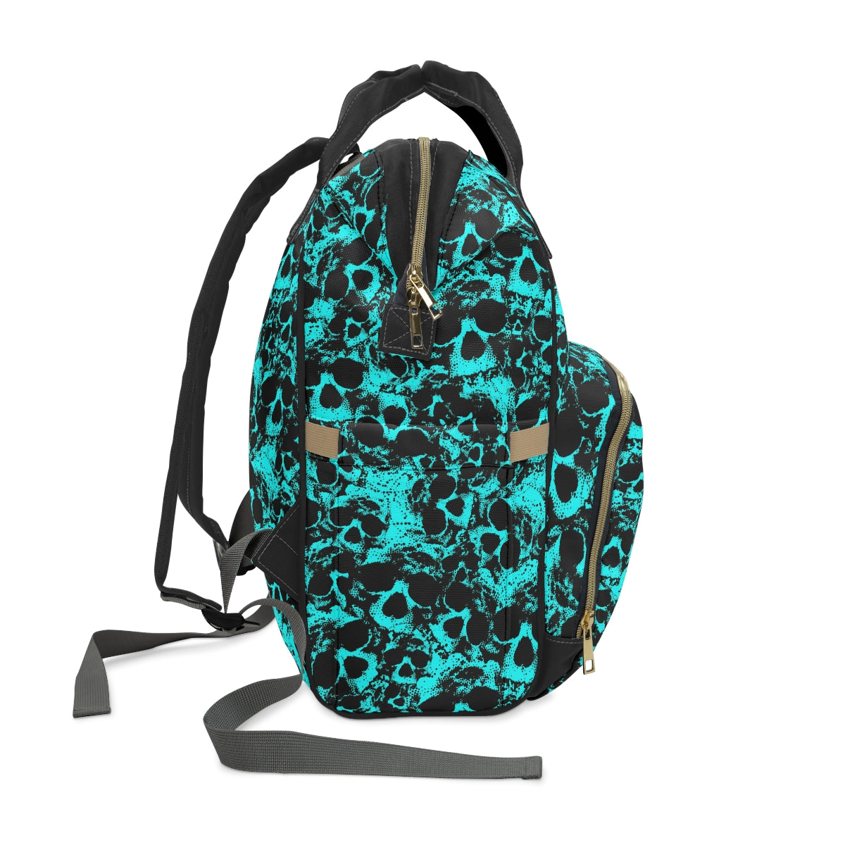 Light Blue Skull Gang Multifunctional Backpack