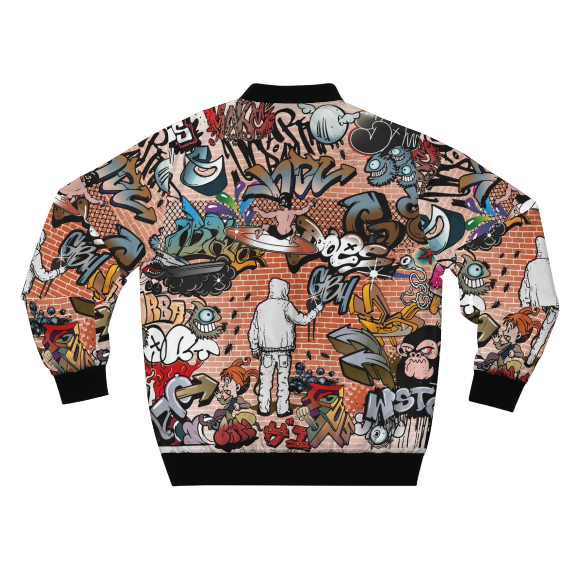 Graffiti Style Bomber Jacket