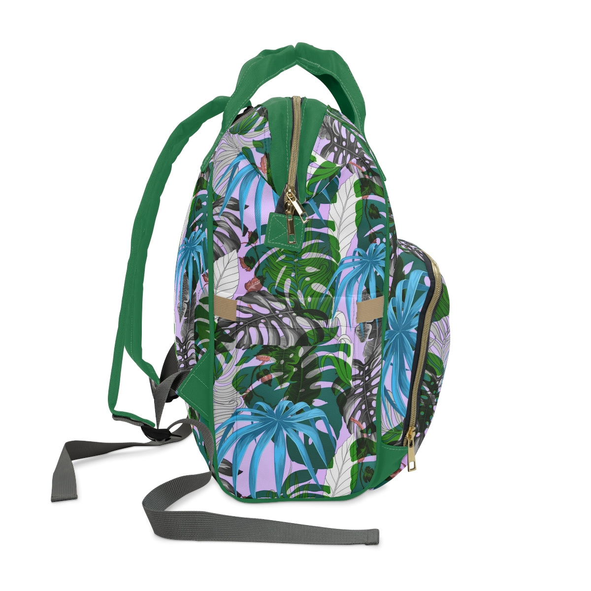 Tropical Leaves Multifunctional Backpack